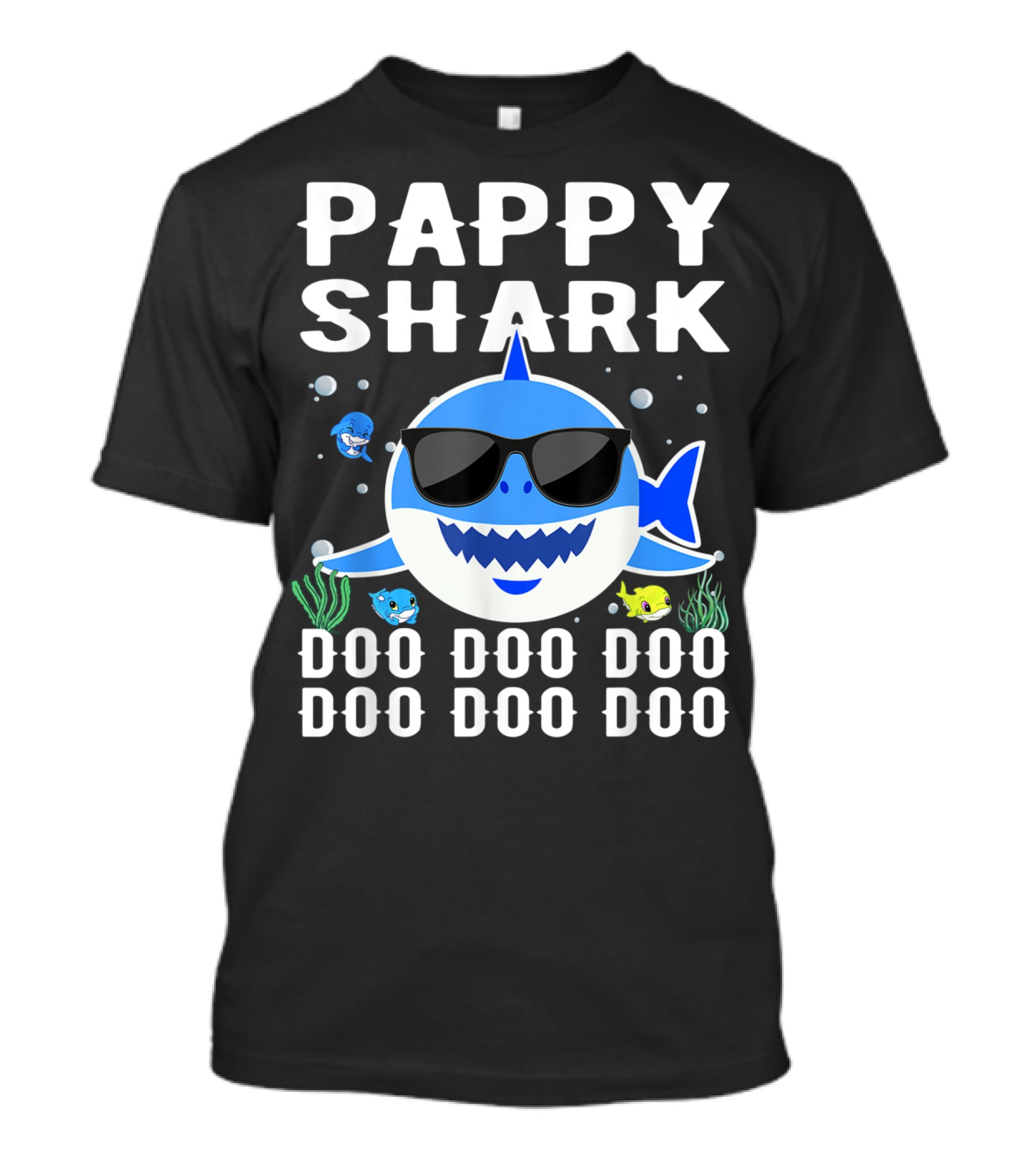 Pappy Shark Doo Doo Doo Doo Sunglasses Family Fun T-Shirt