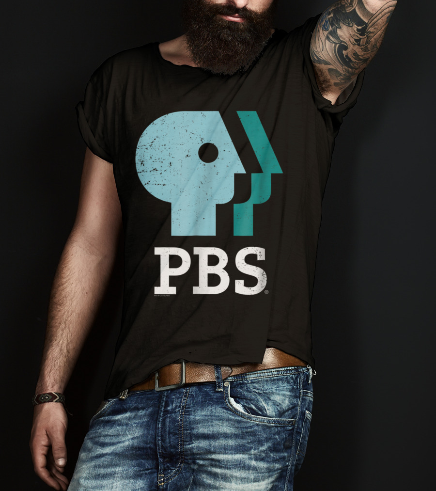 PBS Distressed Sky Mint Pistachio T-Shirt