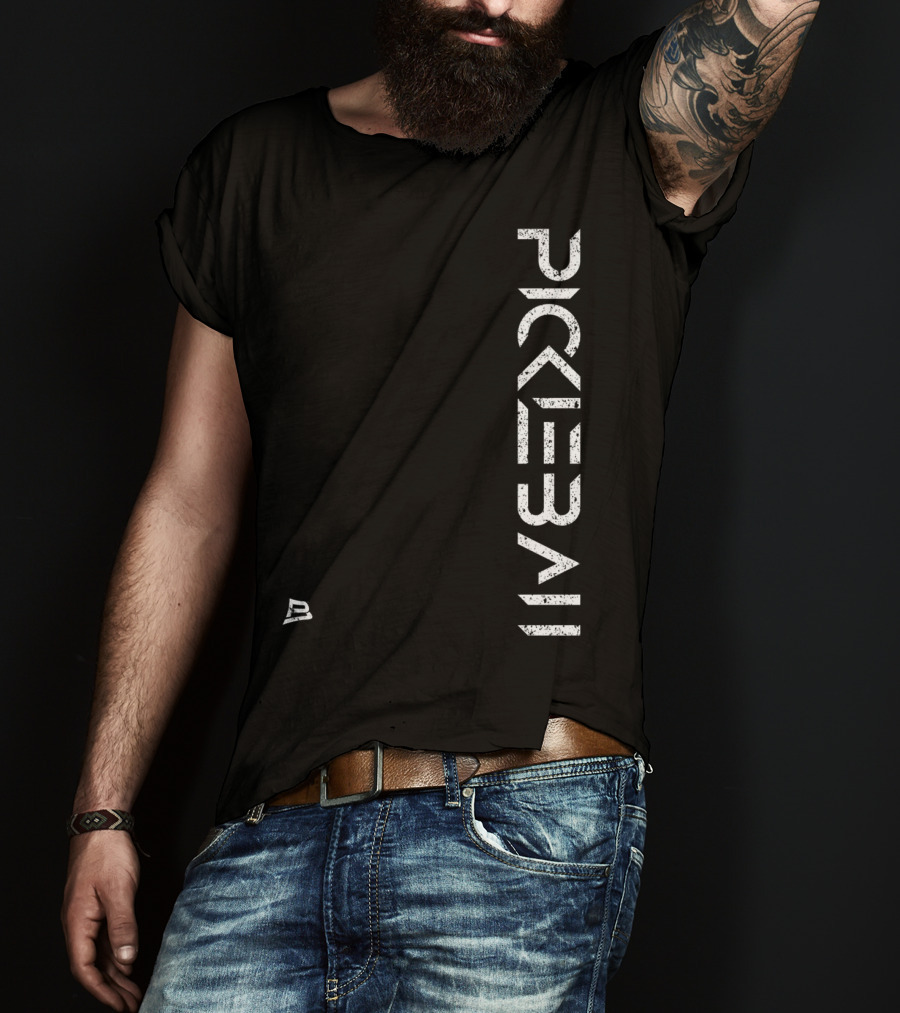 Pickleball Live Distressed Premium Fit White Text With Small T-Shirt