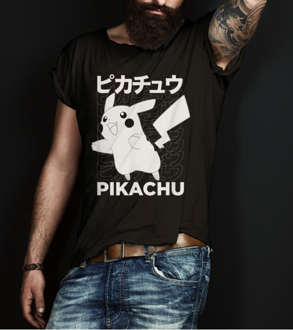 Pikachu Kanji Pokemon T-Shirt