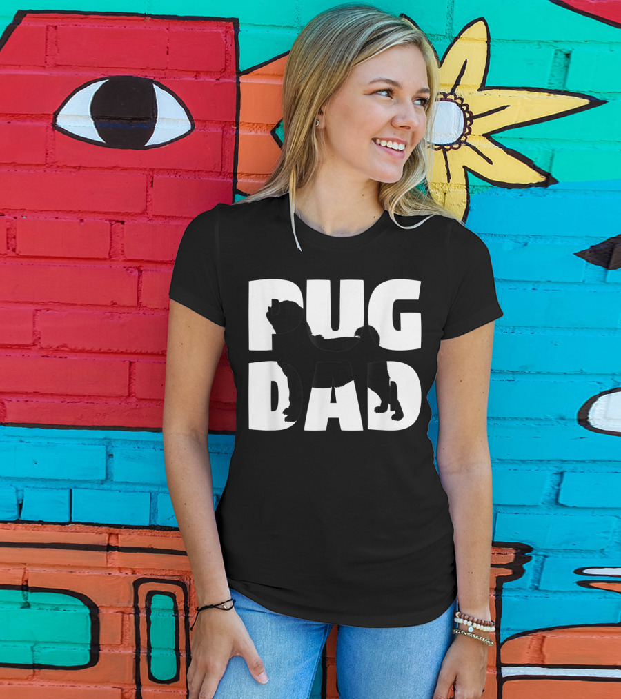 Pug Dad Pug Father Dog Dad T-Shirt