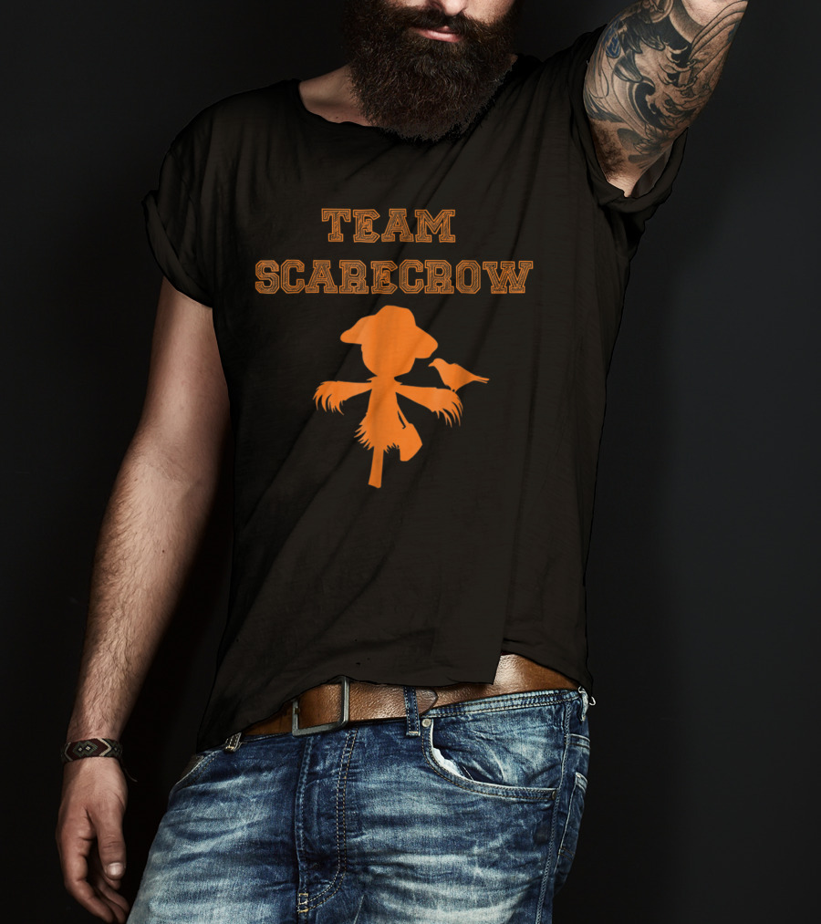 Team Scarecrow Silhouette With Crow T-Shirt