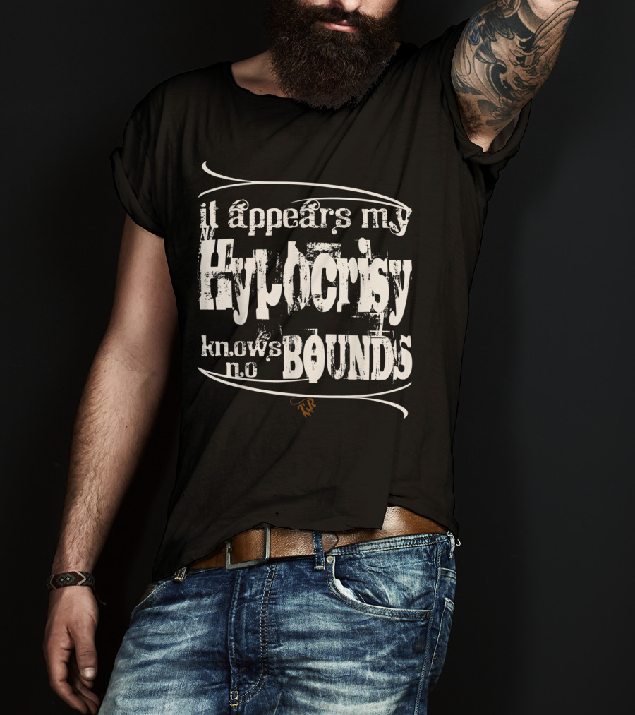 Tombstone Doc Holiday It Appears My Hypocrisy Knows No Bounds T-Shirt