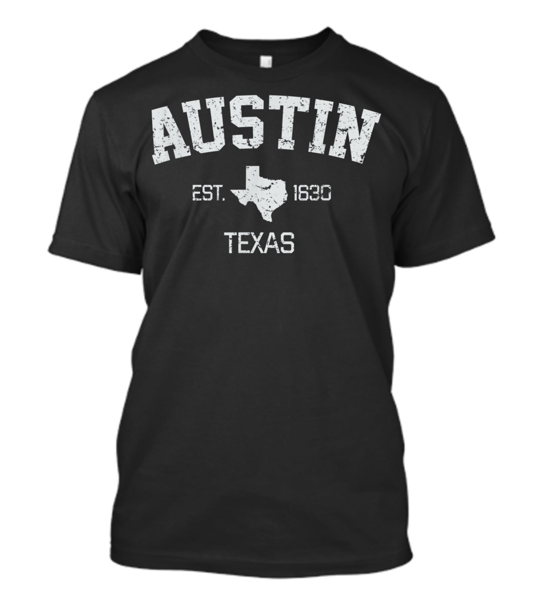 Austin Texas Est 1839 Vintage 1830 State T-Shirt