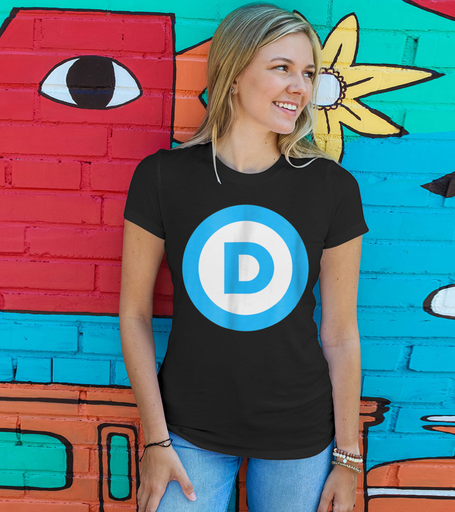 Vote Elect Democrat Freedom D Circle T-Shirt