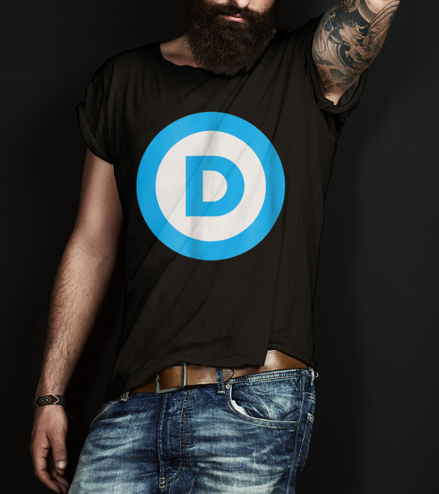 Vote Elect Democrat Freedom D Circle T-Shirt