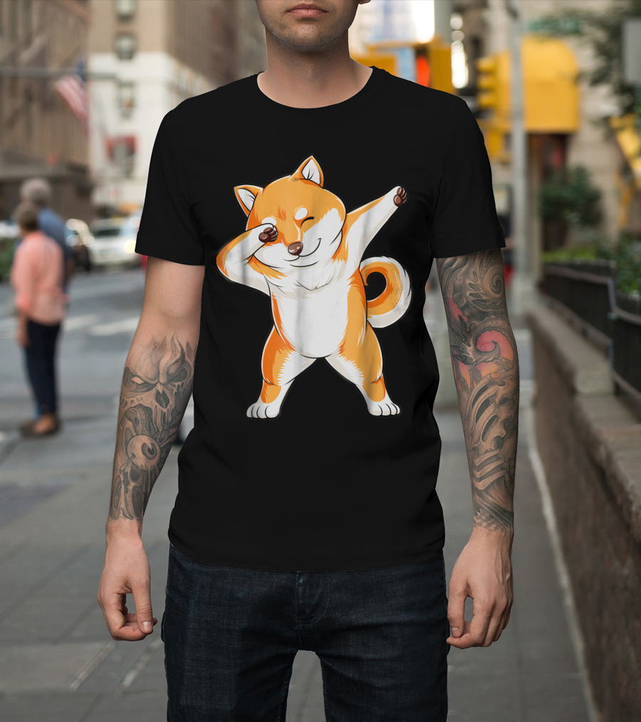 Dabbing Shiba Inu Dog Puppy Animal Lover T-Shirt