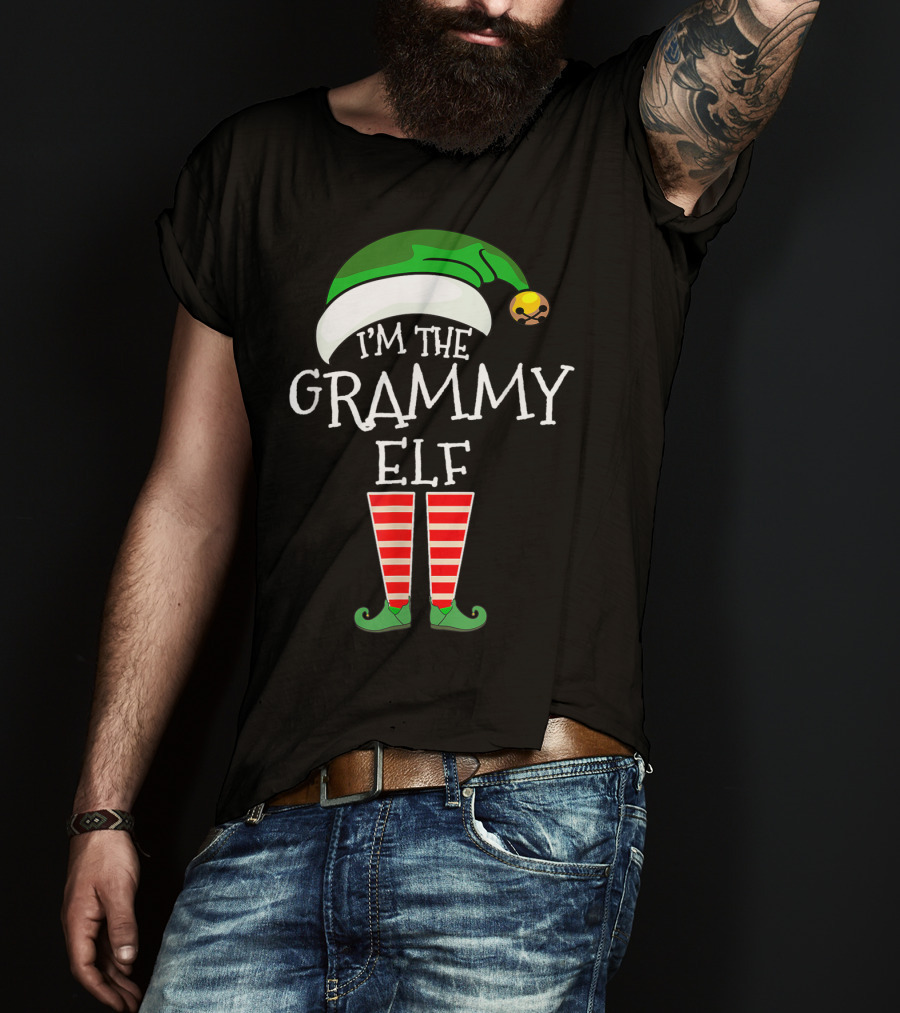Christmas Family Matching Costume I'm The Grammy Elf T-Shirt