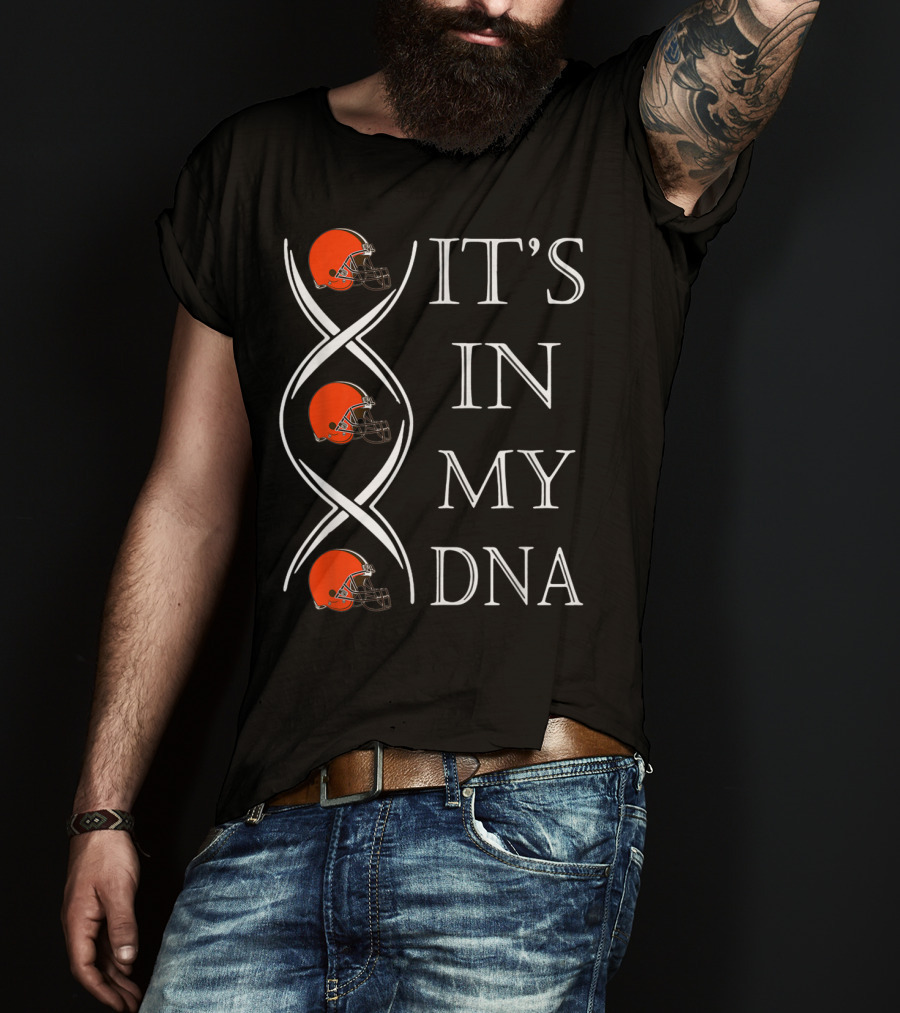 Cleveland Browns It's In My DNA Football Helmets T-Shirt
