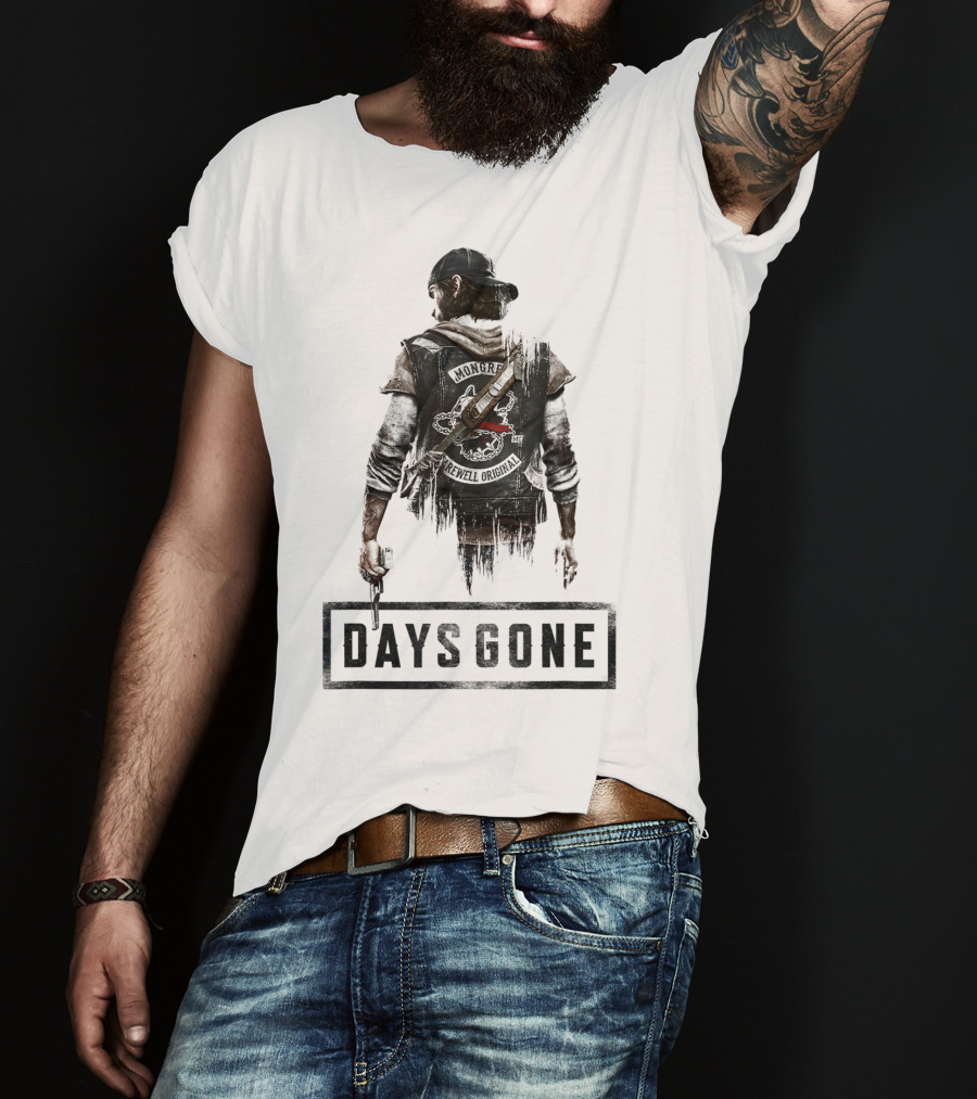Days Gone Game Character Back View T-Shirt
