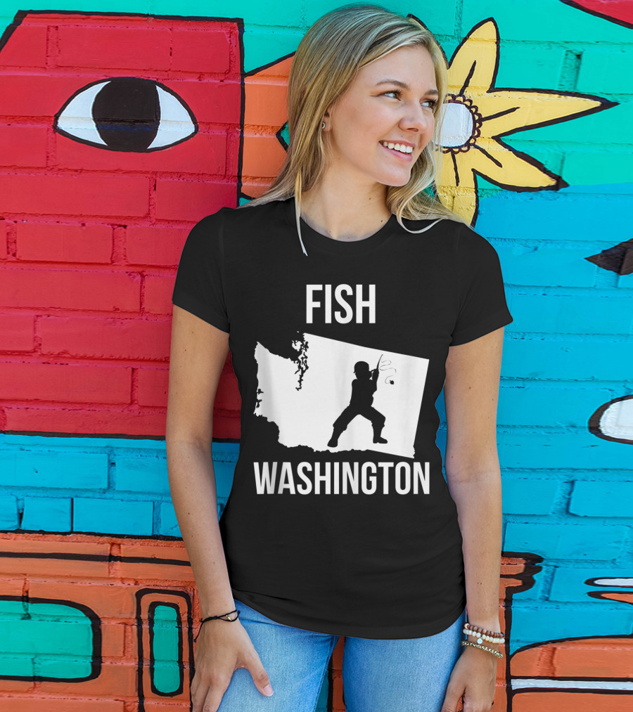 Fish Washington State Fishing Pride T-Shirt