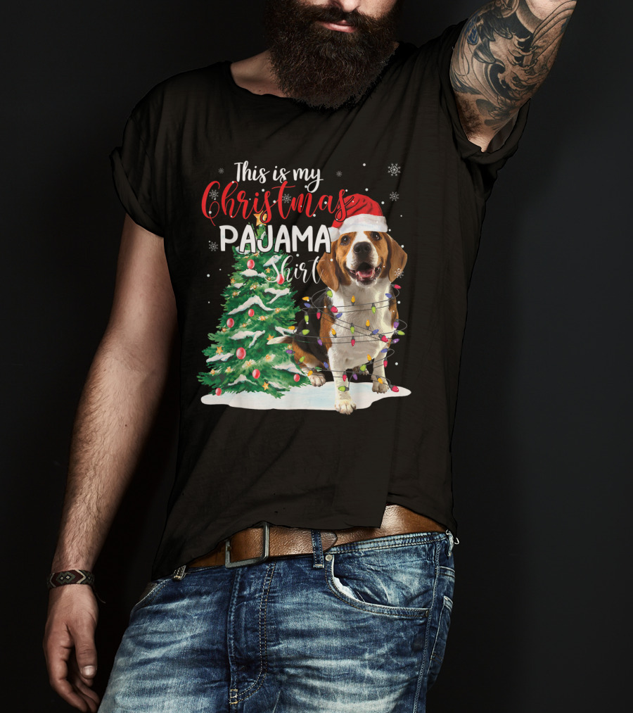 This Is My Christmas Pajama Shirt Beagle Dog T-Shirt