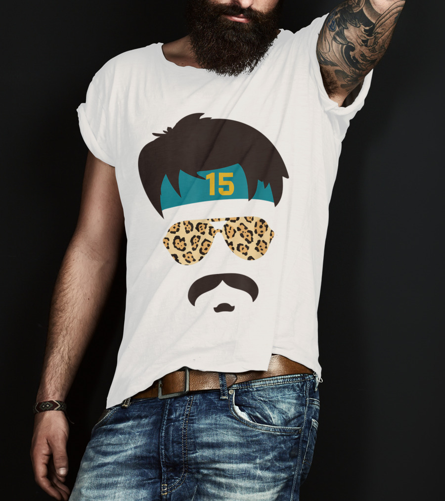 Jacksonville Football Uncle Rico Leopard Sunglasses 15 Headband 904 T-Shirt