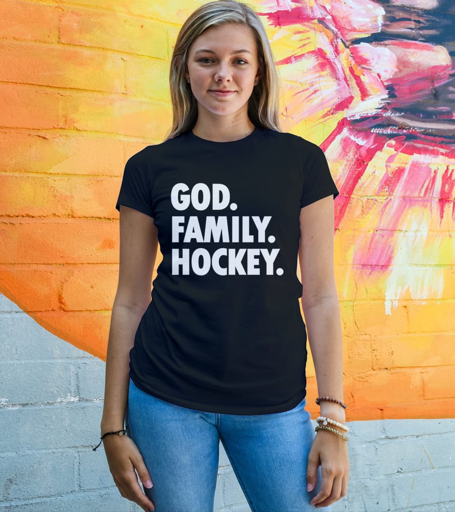 God Family Hockey T-Shirt