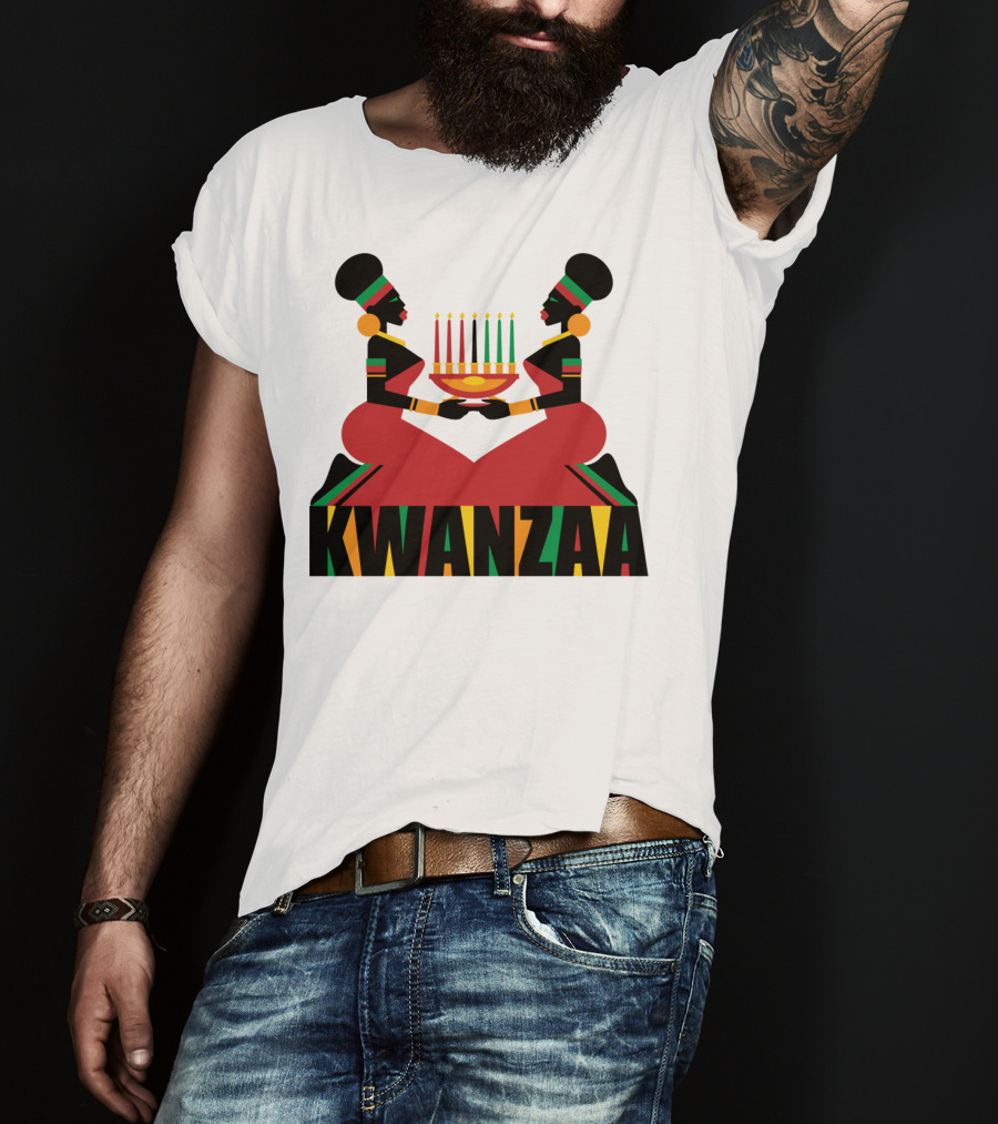 Kwanzaa Celebration African Kinara Tradition T-Shirt