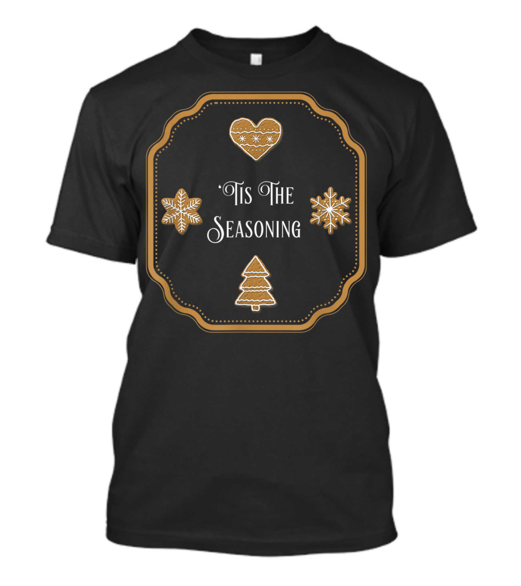 Holiday Chef Gingerbread Tis The Seasoning T-Shirt