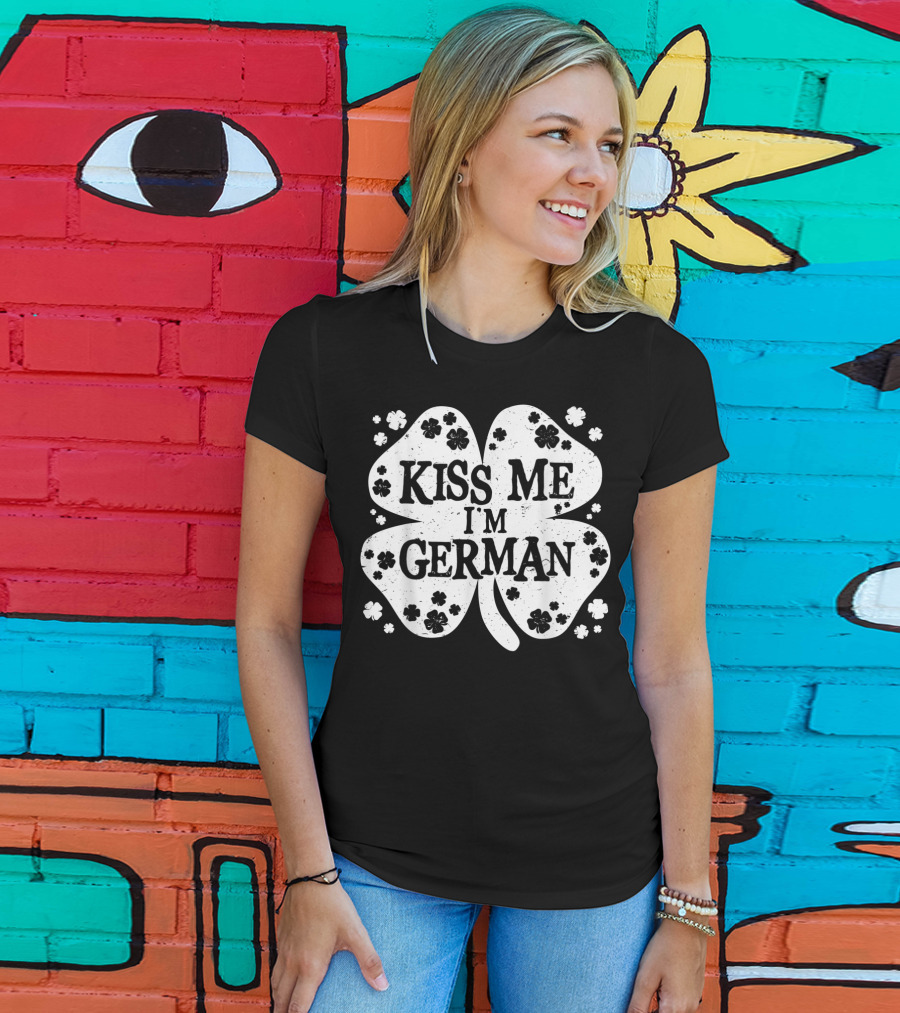 Kiss Me I'm German Cloverleaf T-Shirt
