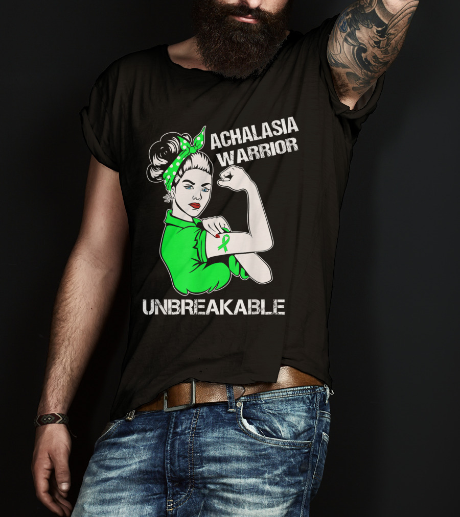 Achalasia Warrior Unbreakable Strong Woman Rosie T-Shirt