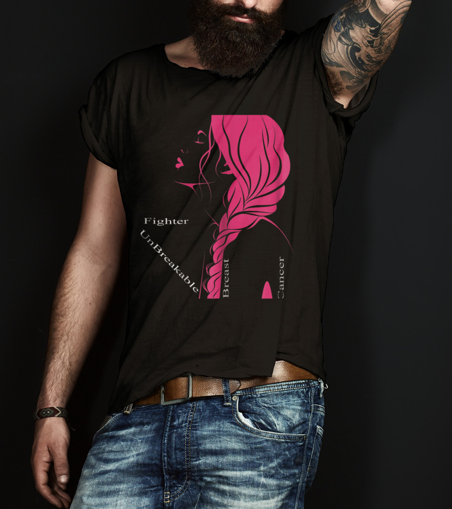 Breast Cancer Fighter Unbreakable Warrior T-Shirt