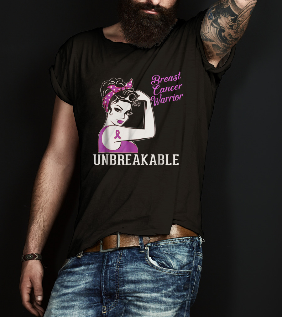 Breast Cancer Warrior Unbreakable T-Shirt