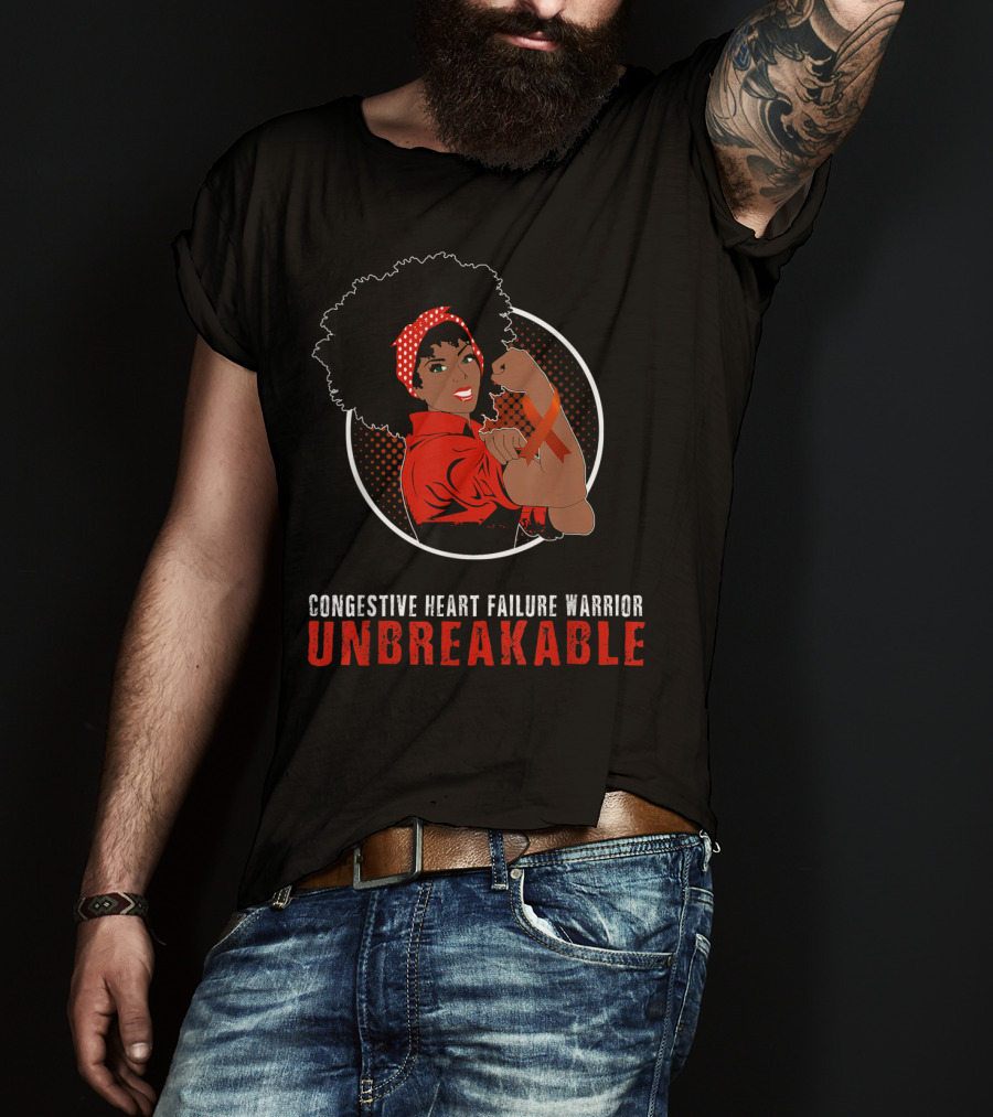 Congestive Heart Failure Warrior Unbreakable T-Shirt