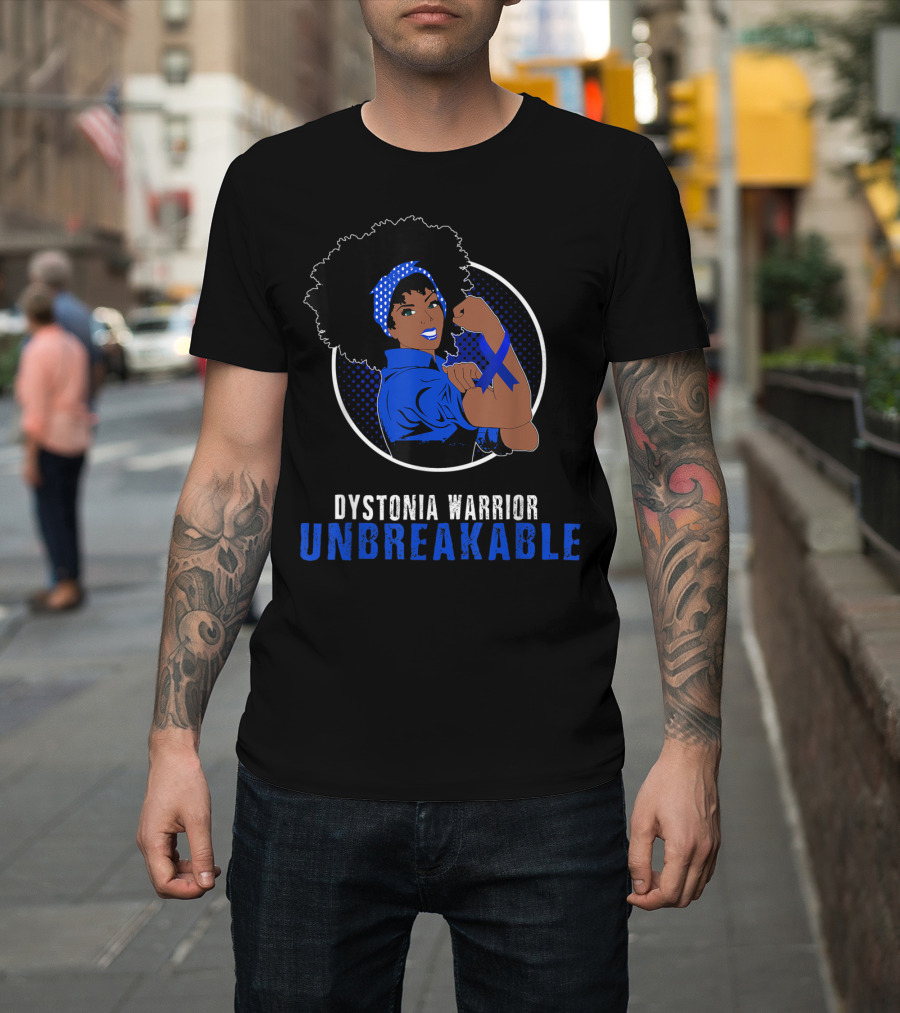 Dystonia Warrior Unbreakable Black Girl T-Shirt