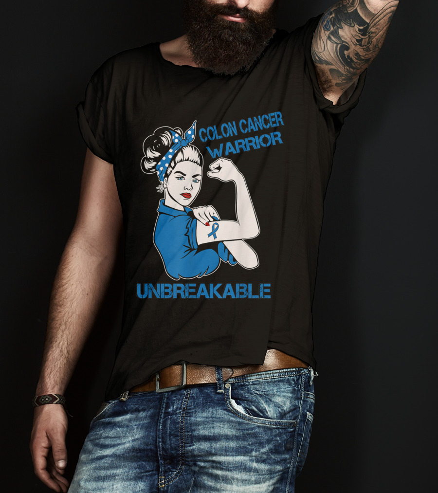 Colon Cancer Warrior Strong Unbreakable T-Shirt