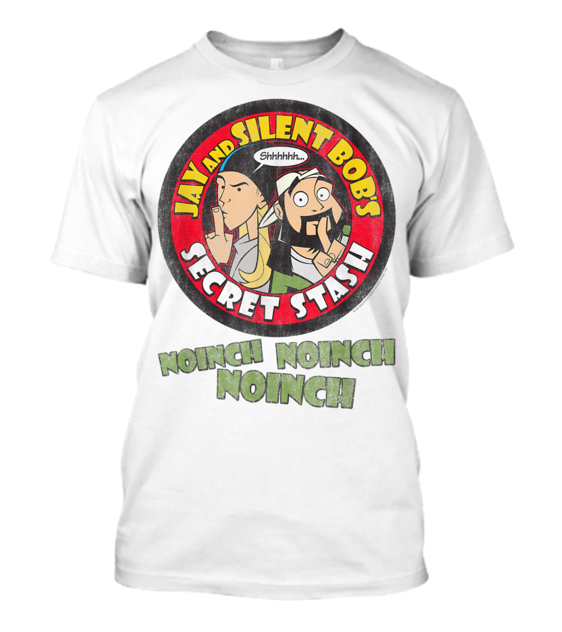 Jay And Silent Bob's Secret Stash Shhhhh Noinch Noinch Noinch T-Shirt