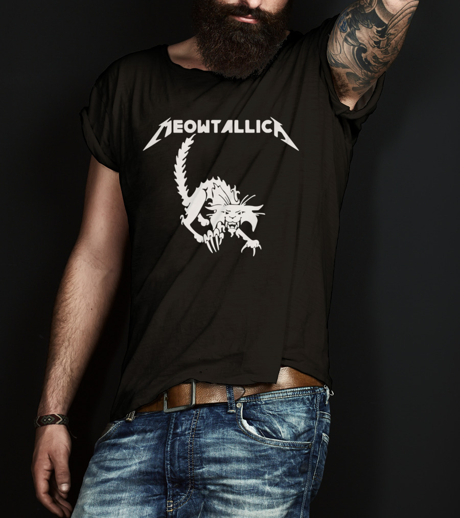 Meowtallica Heavy Metal Cat Lover Feline T-Shirt