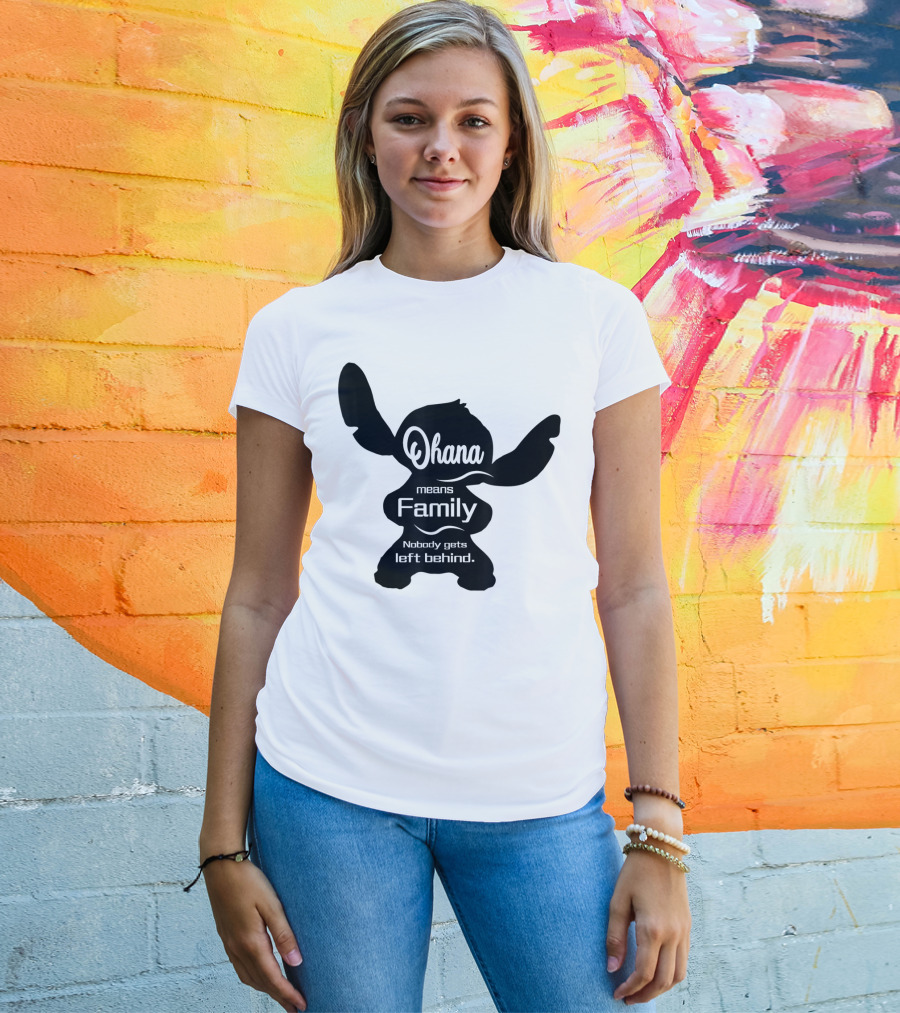 Ohana Means Family Nobody Gets Left Behind Stitch T-Shirt