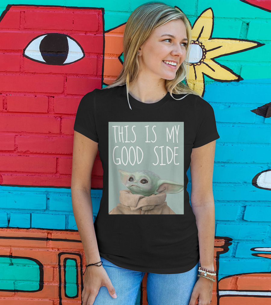 This Is My Good Side Star Wars The Mandalorian The Child T-Shirt