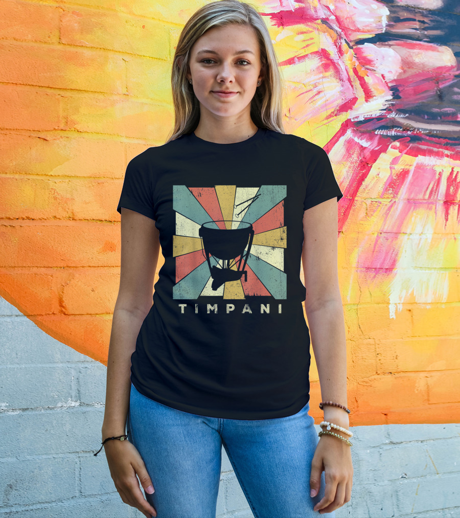 Timpani Vintage Percussion Music T-Shirt