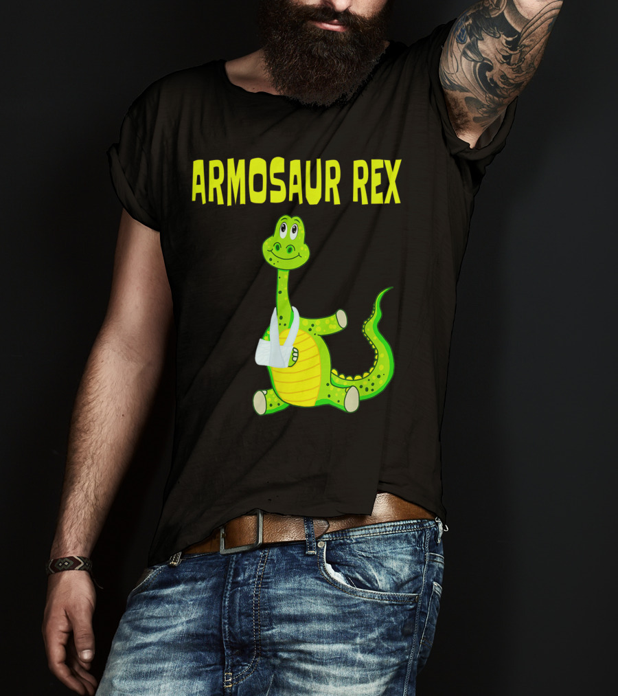 Armosaur Rex Funny Broken Arm Dinosaur T-Shirt
