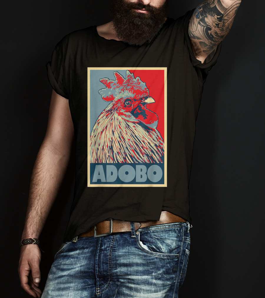HOPE Adobo For FilAm Families And Friends Rooster T-Shirt