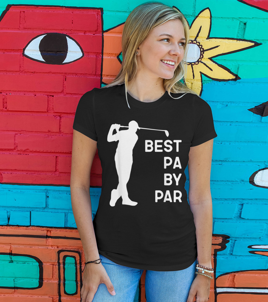 Best Pa By Par Golf Silhouette With Golfer Swing T-Shirt