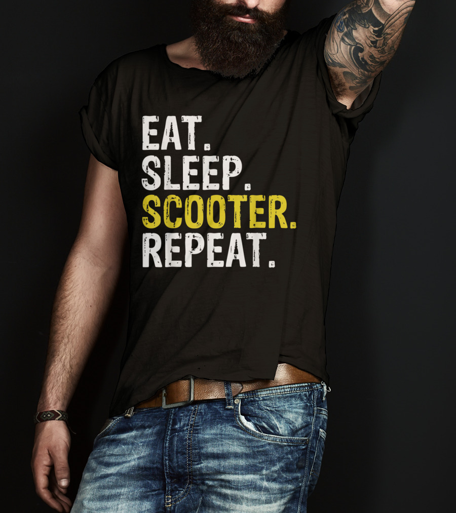 Eat Sleep Scooter Repeat T-Shirt