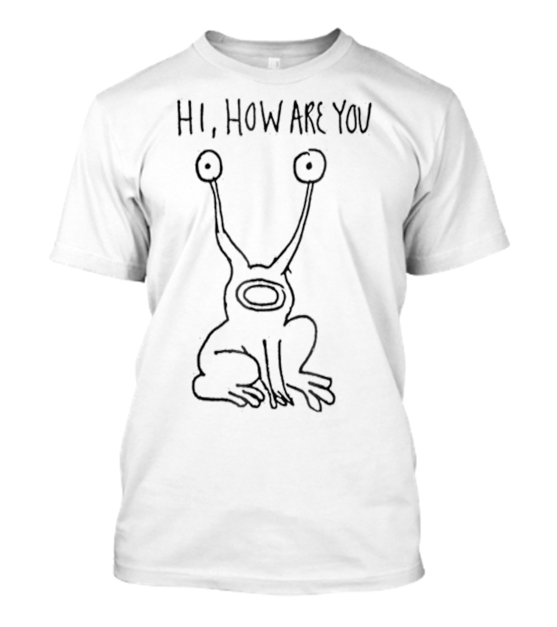 Hi How Are You Daniel Johnston Frog Drawing T-Shirt