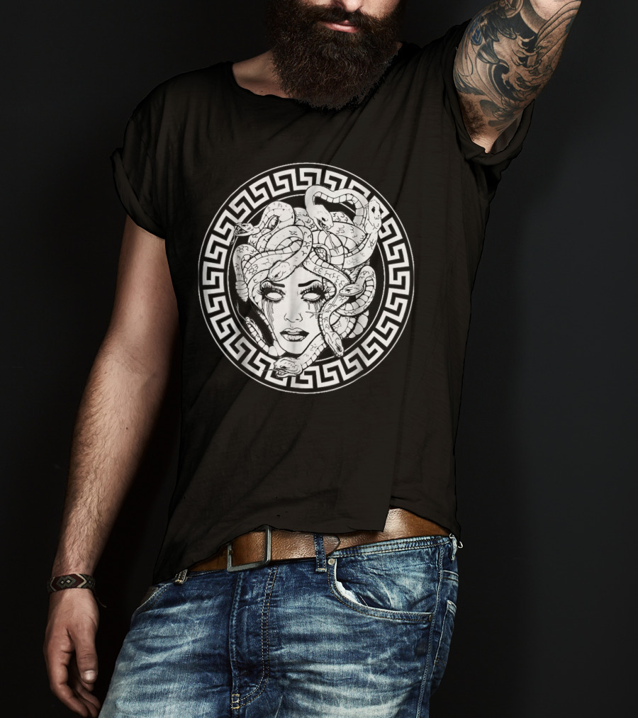 Awesome Medusa Greek Mythology Head Snake T-Shirt