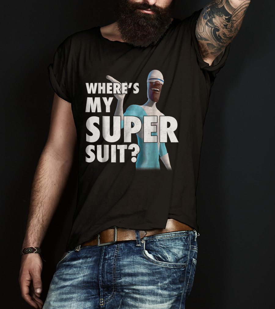 Disney Pixar Incredibles Frozone Where's My Super Suit? T-Shirt