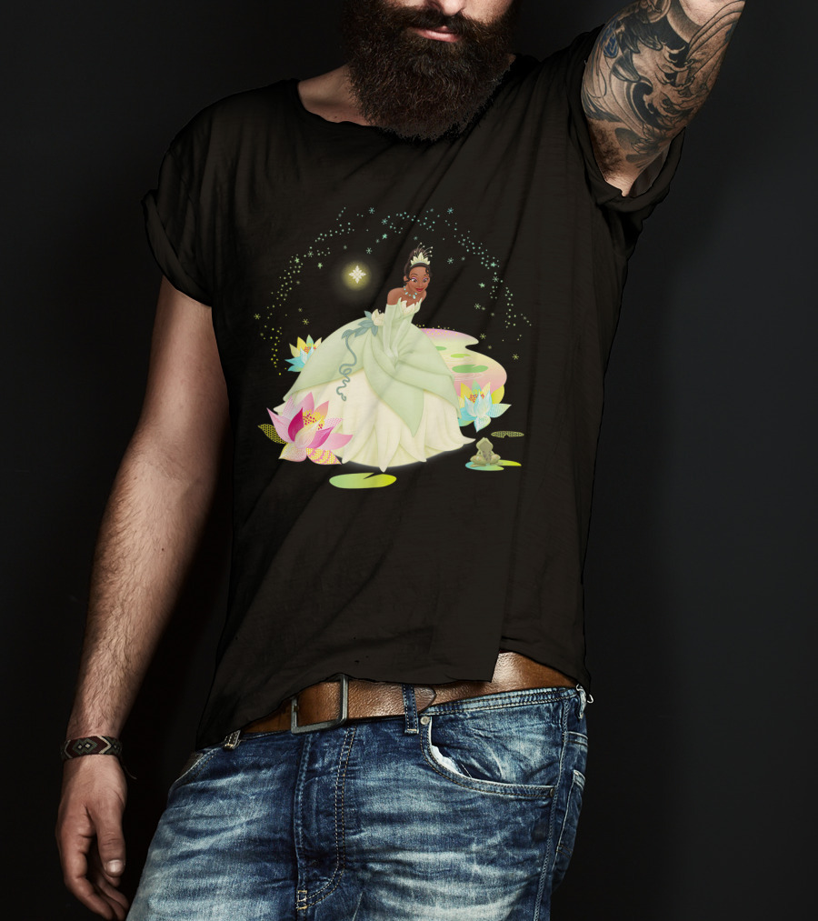 Disney Princess And The Frog Tiana Magical Bayou Scene T-Shirt