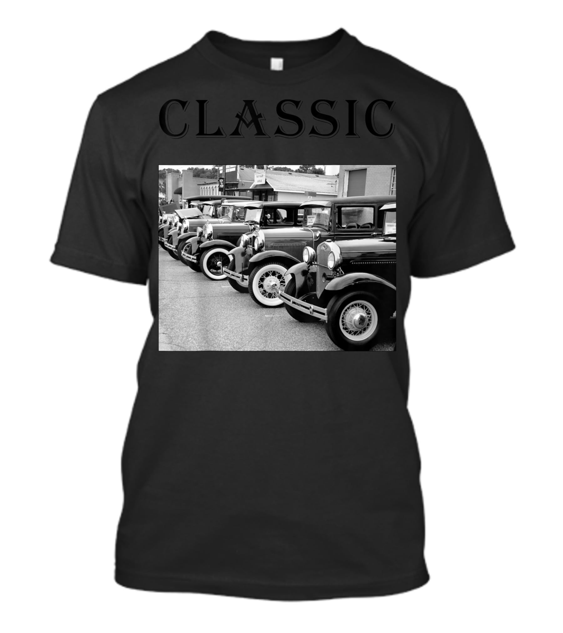 Father's Day Antique Classic Car Lineup T-Shirt