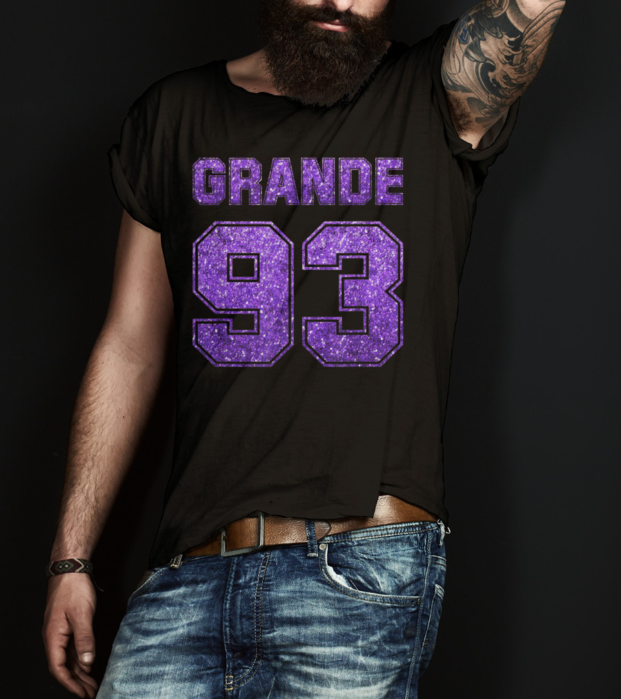Grande 93 Purple Glitter Deluxe T-Shirt