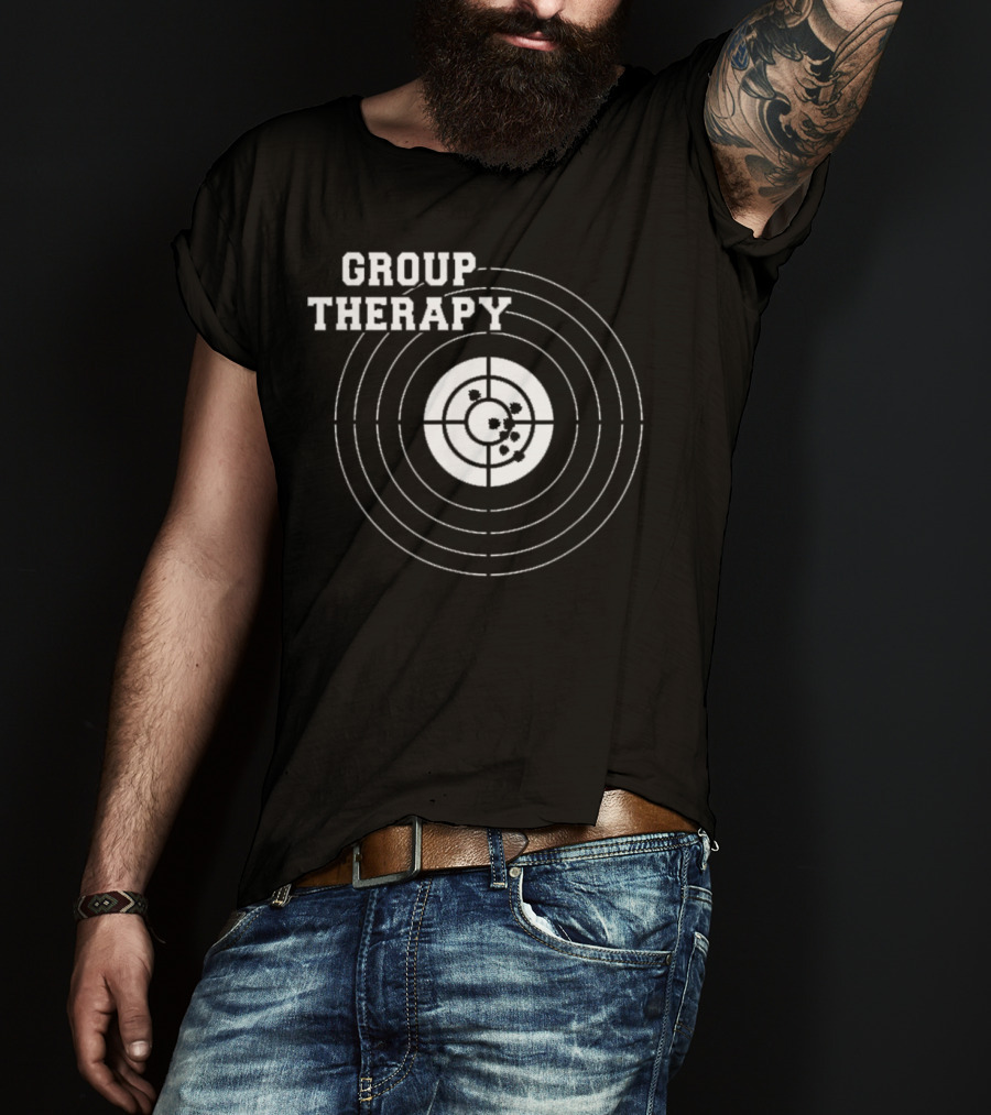 Group Therapy Target Shooting American Gun Rights T-Shirt
