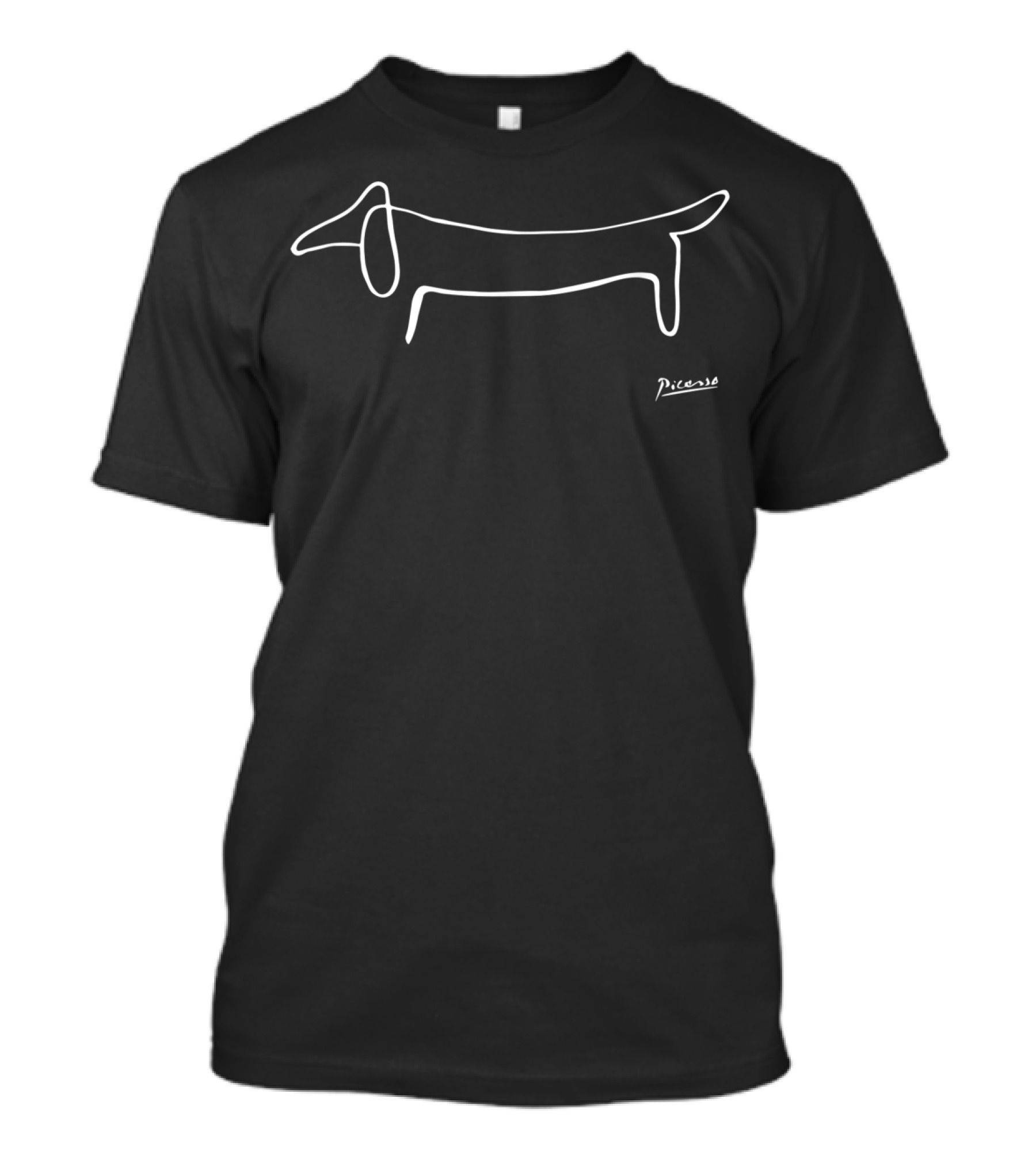 Picasso Dog (Lump) Sketch Pablo Animals T-Shirt