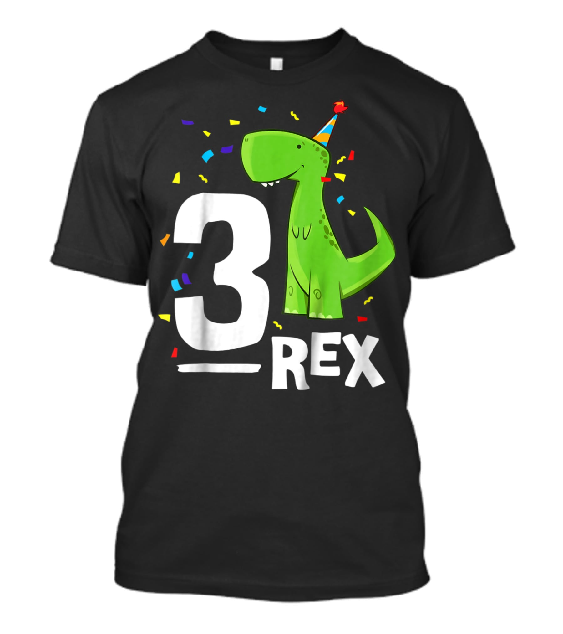 3 Rex Kids Threerex Birthday Party Dinosaur T-Shirt