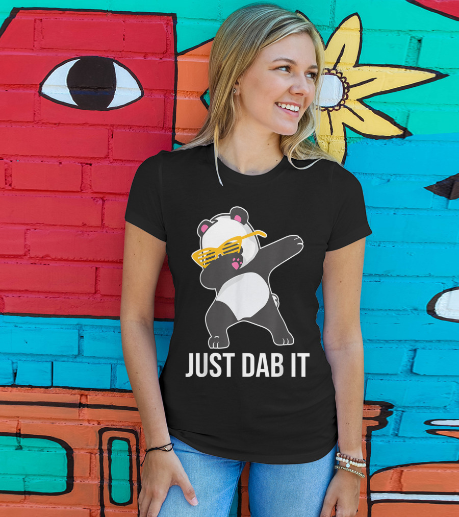 Just Dab It Panda With Sunglasses Dabbing T-Shirt