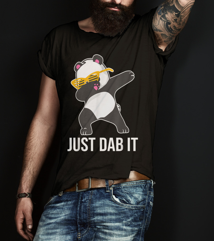Just Dab It Panda With Sunglasses Dabbing T-Shirt
