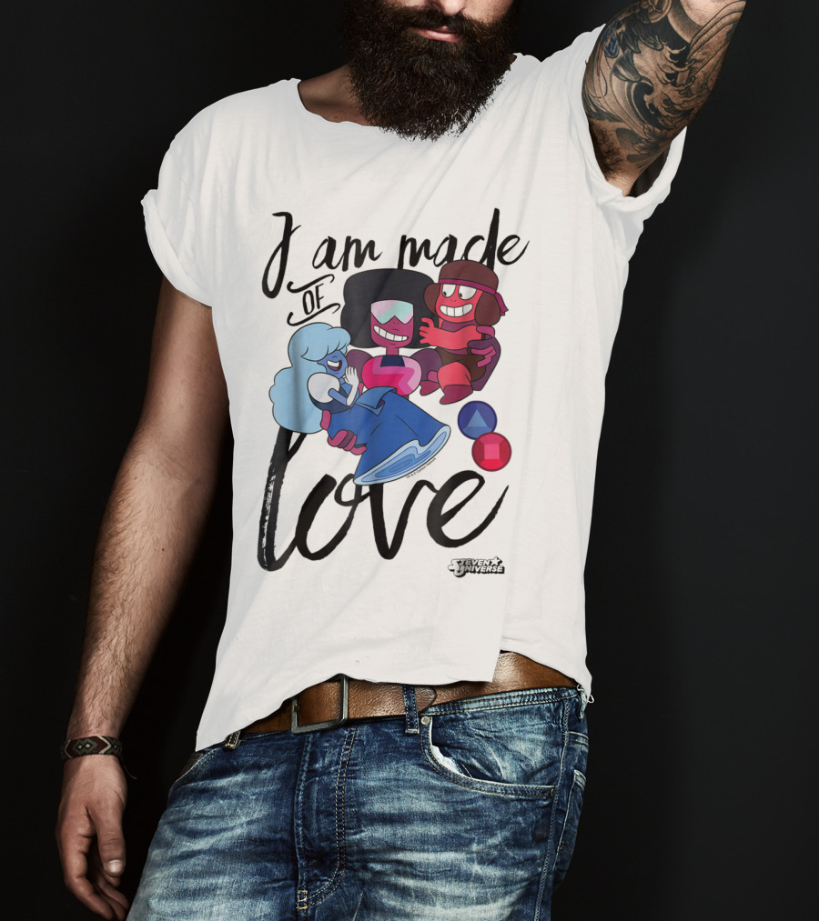 CN Steven Universe I Am Made Of Love Fusion Garnet Sapphire Ruby T-Shirt