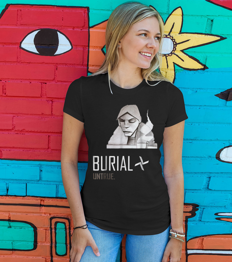 Burial Untrue Monochrome Hoodie Smoking Character T-Shirt