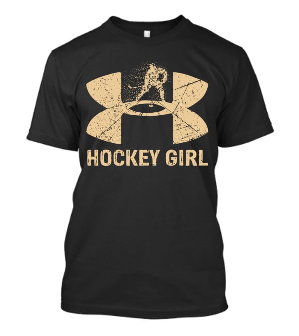 Hockey Girl Under Armour Style T-Shirt